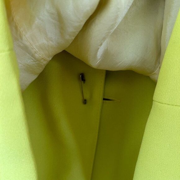 Clara Clara by Vinette Size 14 Neon Yellow Lime Green Blazer Evening Jacket - Picture 13 of 15